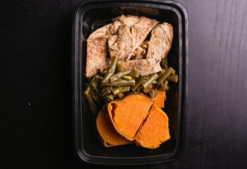 Butter Garlic Chicken and Sweet Potato