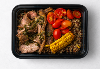 Summer Garden Quinoa Steak Bowl
