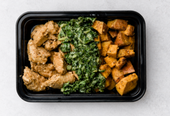 Roasted Sweet Potato, Chicken, and Kale Bowl