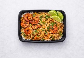 Thai Peanut Shrimp Stir-Fry with Sweet Potato Noodles Thai Peanut Shrimp Stir-Fry with Sweet Potato Noodles