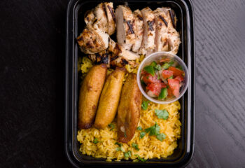 Pollo Asado + Plantains + Pico